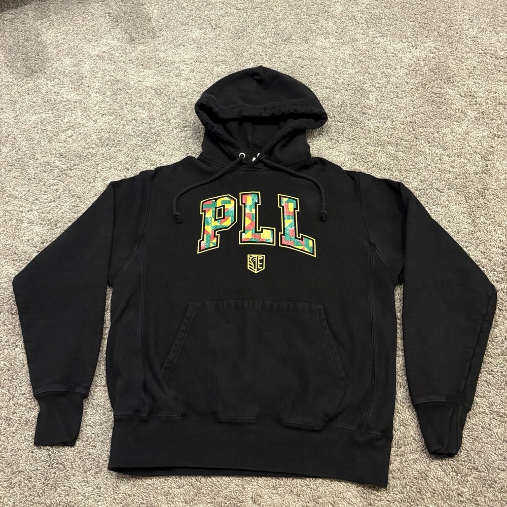 Champion Reverse Weave Black History Month PLL Lacrosse Medium Hoodie Sweatshirt